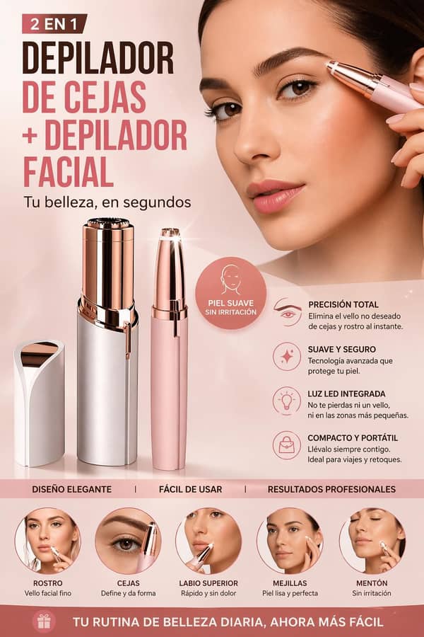 Depilador 2 en 1 Cejas+ Facial